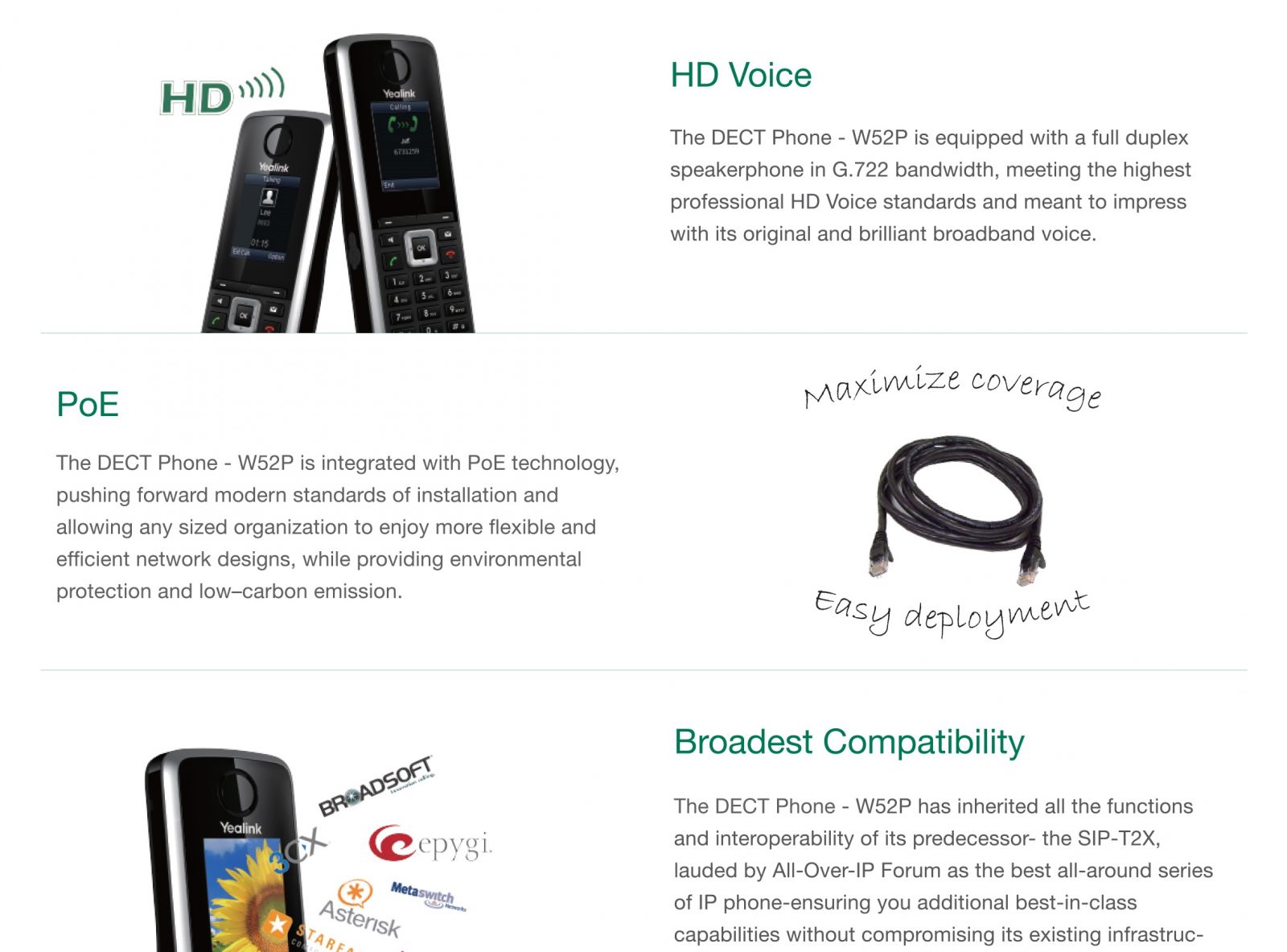 Yealink W52P Wireless IP Phone | Device Deal Australia